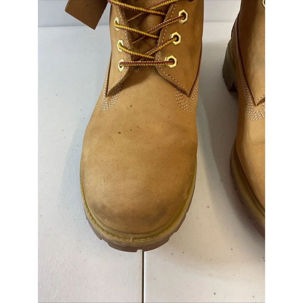 Timberland Wheat Leather Waterproof Men's Work Boots Size 12‎ Lace Up Tb010061